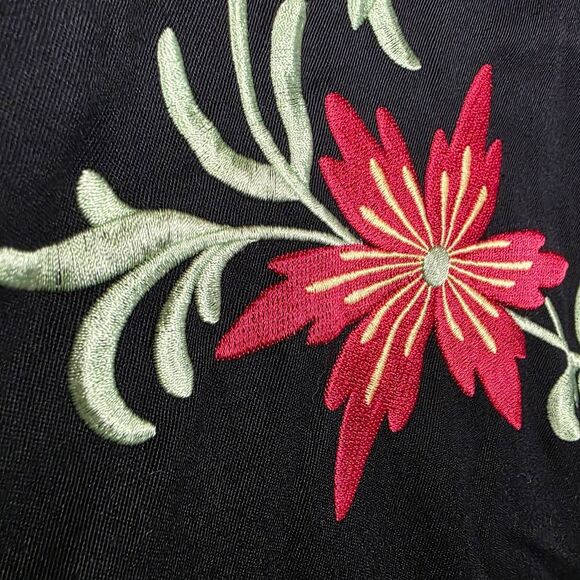 Scully Mens Embroidered Western Shirt Black Red XXL - Picture 3 of 13